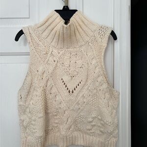 Free People Sweater Vest w Turtle Neck